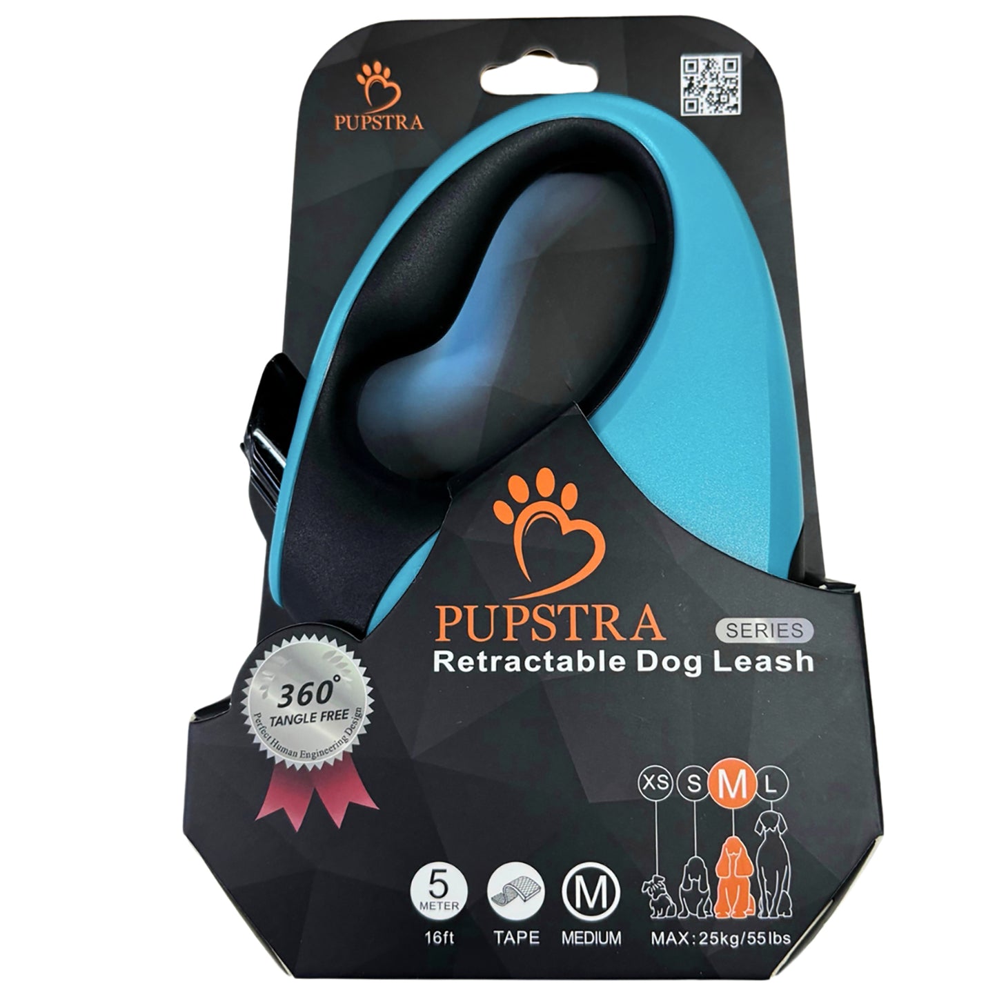 Retractable Leash - Aqua