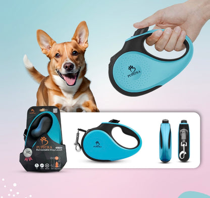Retractable Leash - Aqua