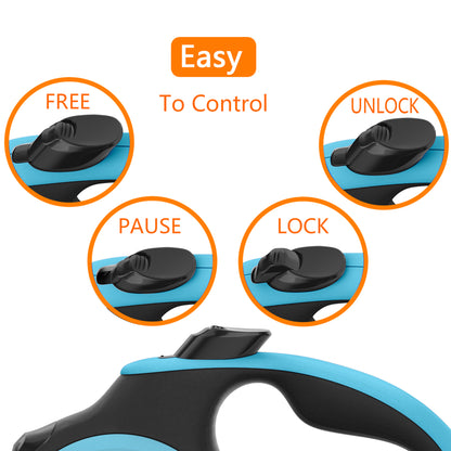 Retractable Leash - Aqua