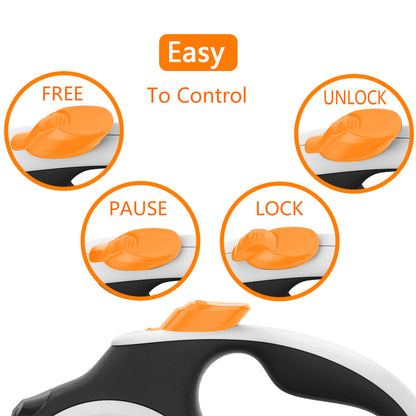 Retractable Leash - White